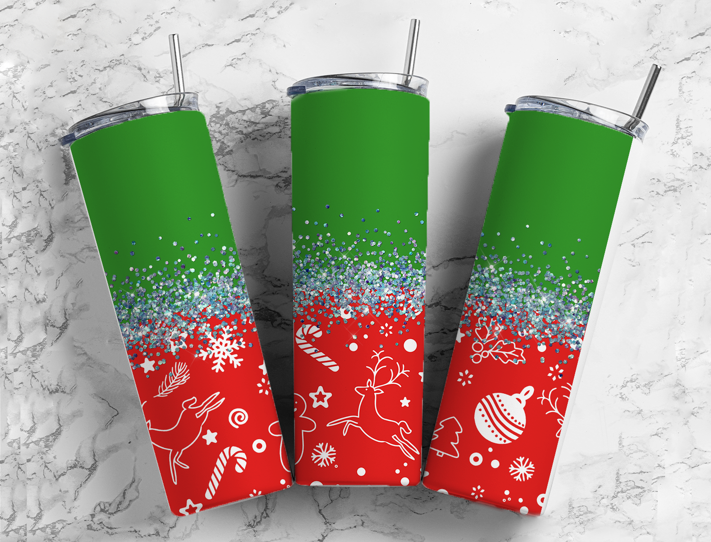 Christmas Red & Green Tumbler