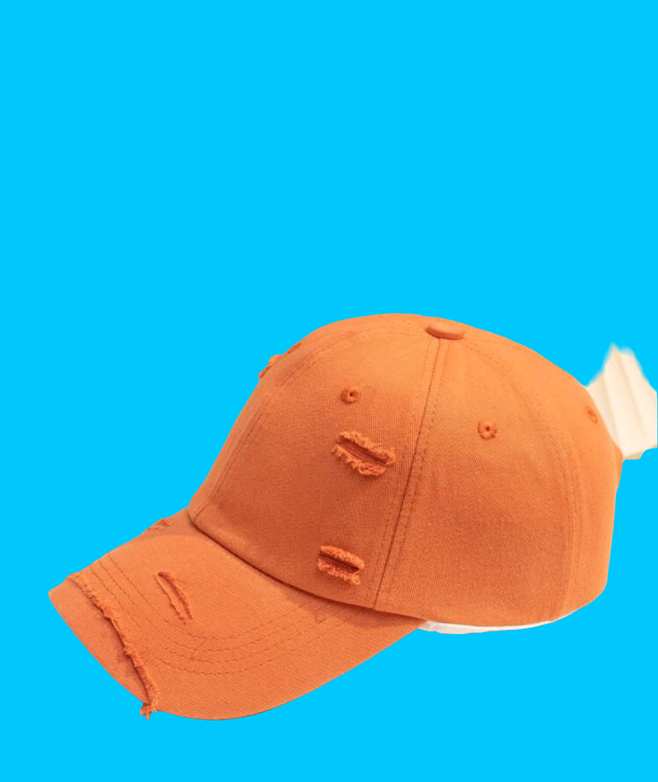 Distress baseball hatCap
