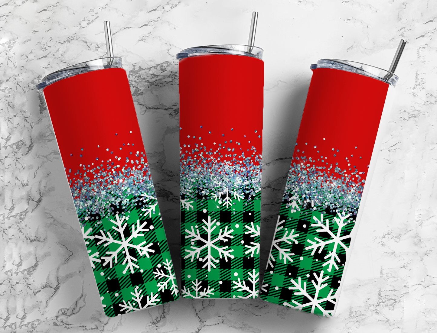 Christmas Red & Green Tumbler