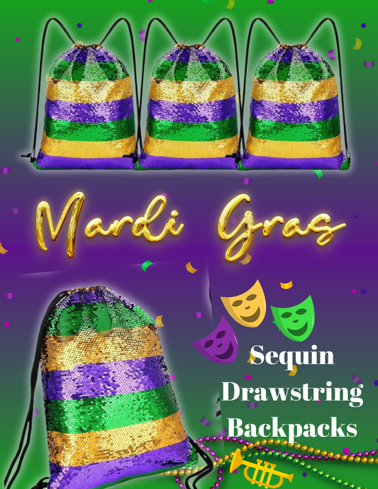 Mardi Gras Sequin Bags