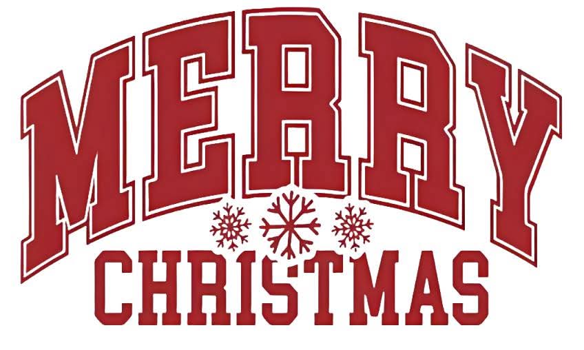 Merry Christmas sublimation print