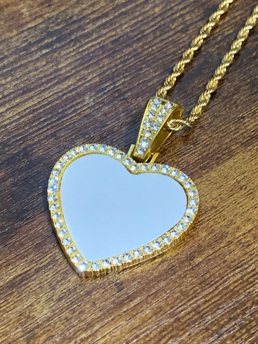 Heart Photo Necklace-Custom