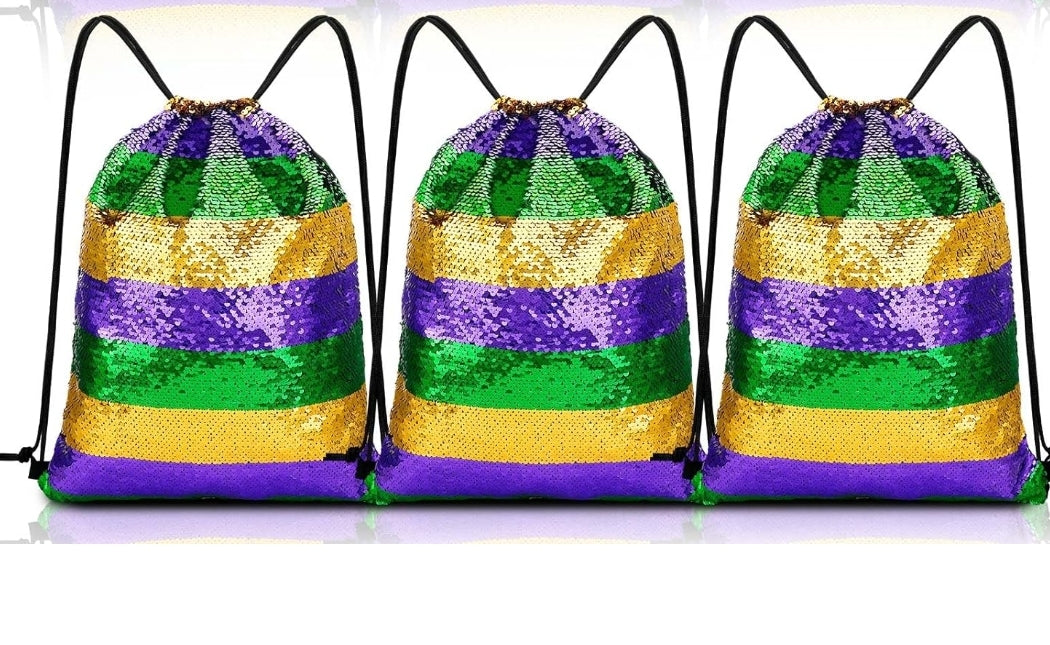 Mardi Gras Sequin Bags