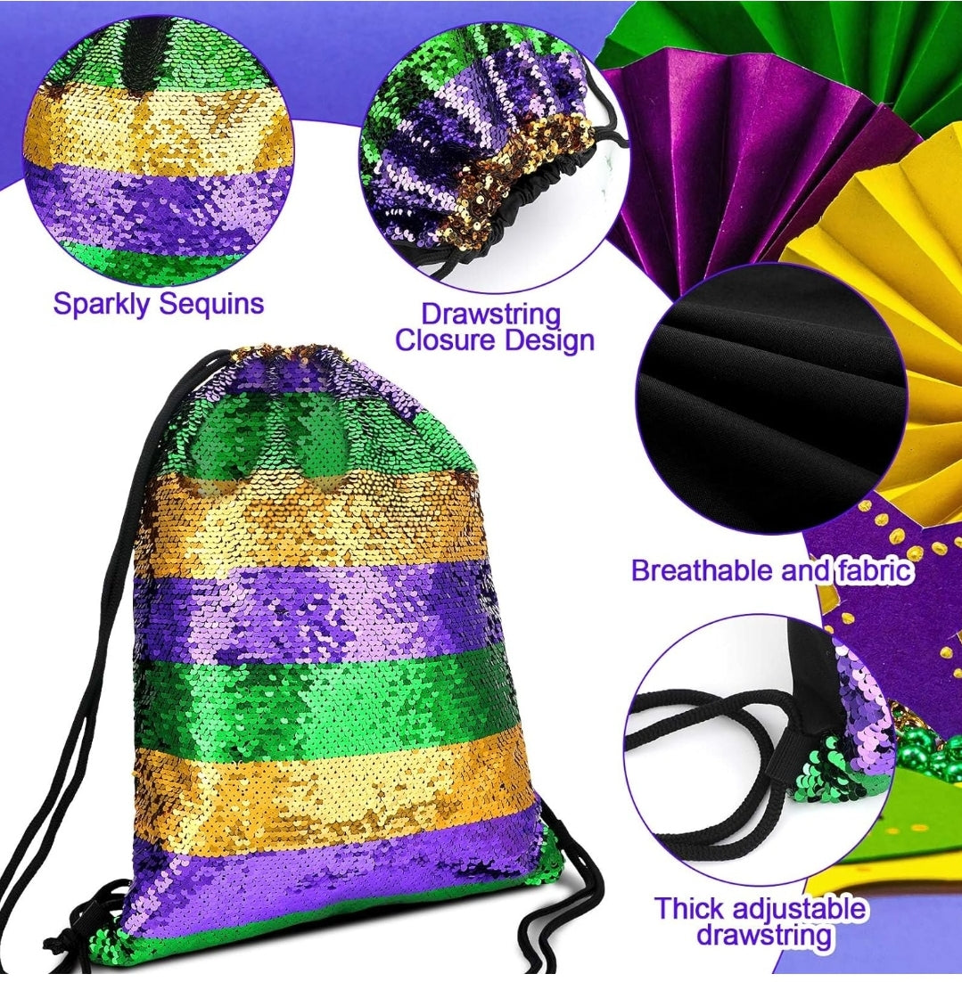 Mardi Gras Sequin Bags