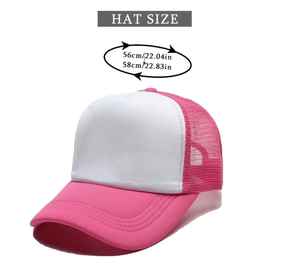 Adult sublimation trucker Caps