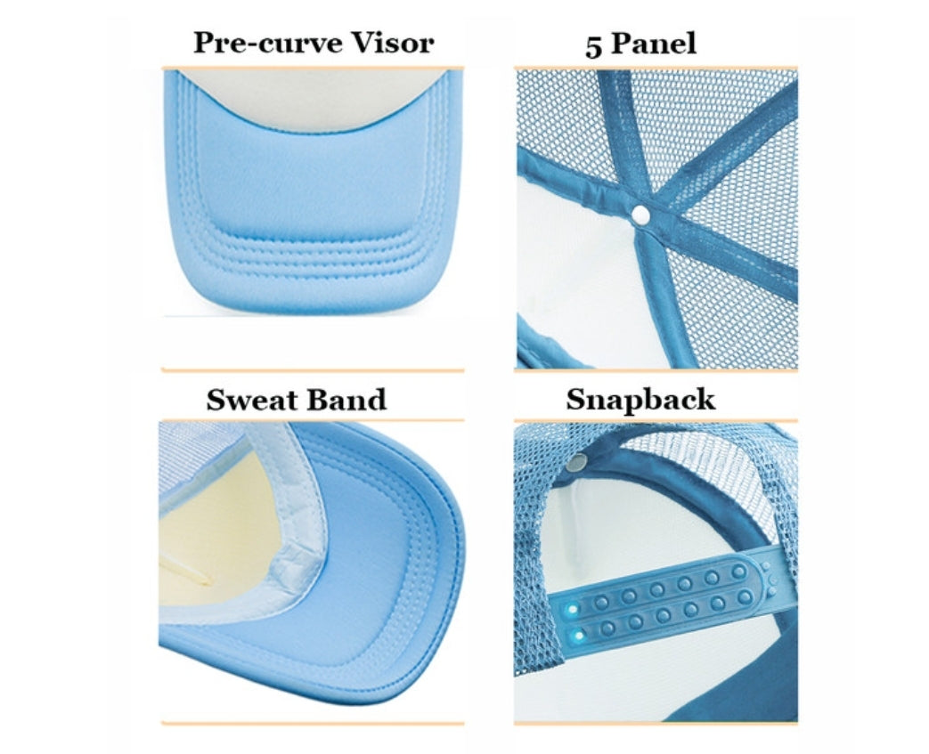 Adult sublimation trucker Caps