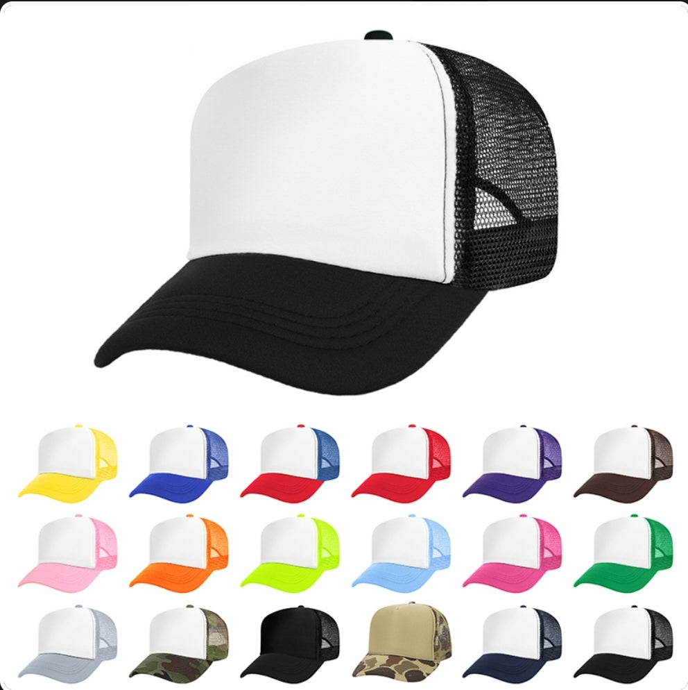 Adult sublimation trucker Caps