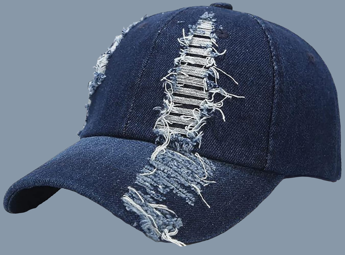 Distress baseball hatCap