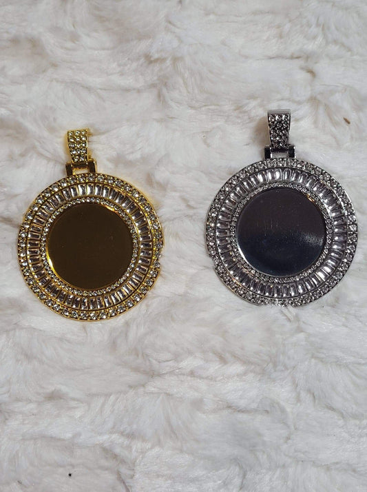 Large Photo Bling Necklace