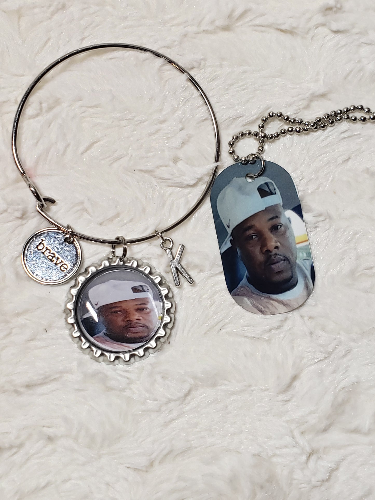 Memorial bangle bracelets