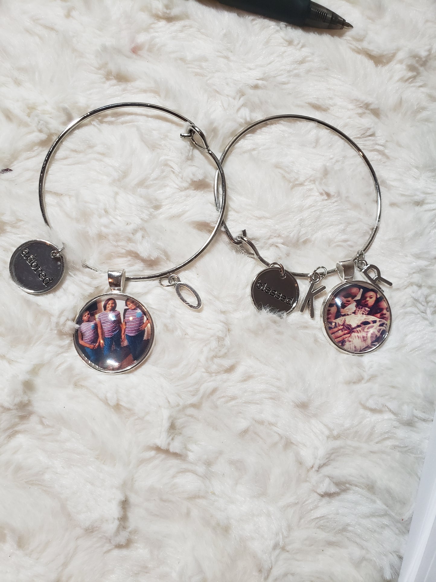 Memorial bangle bracelets