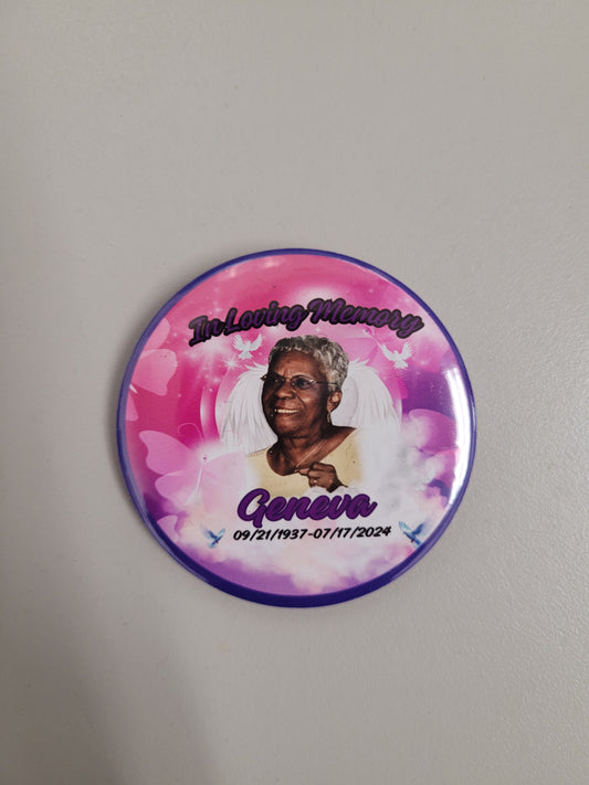 Custom Memorial Buttons