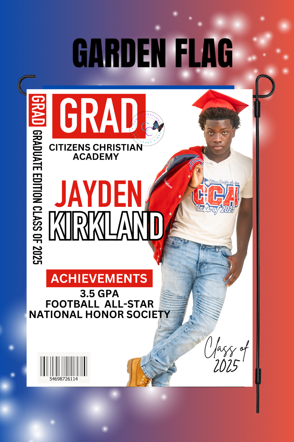 Graduation Garden Flags