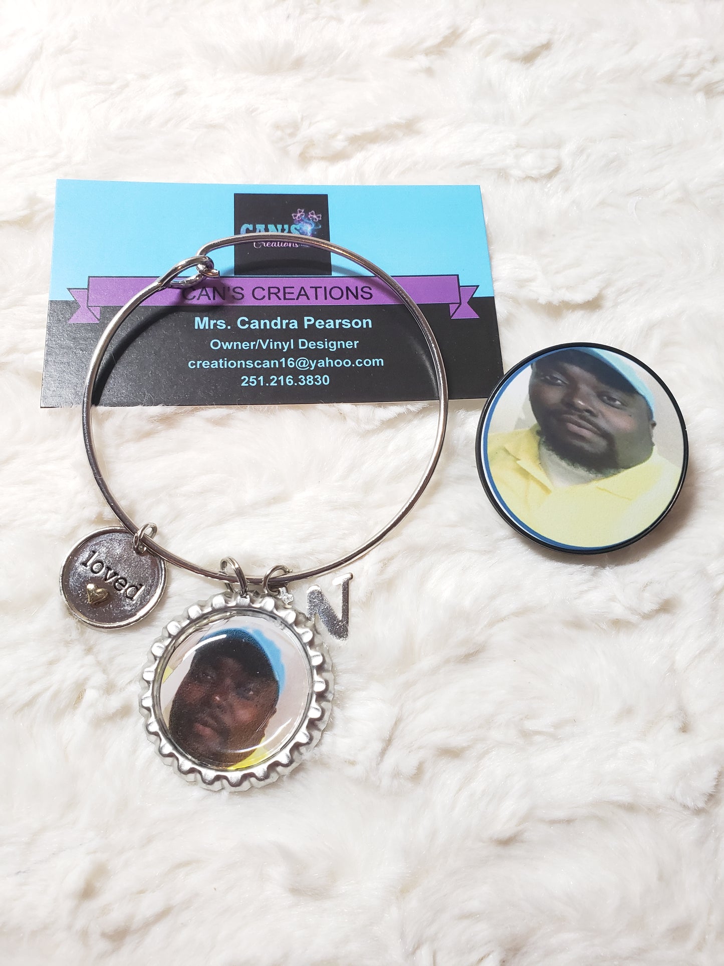 Memorial bangle bracelets