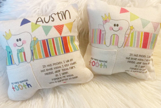 Custom tooth fairy pillows