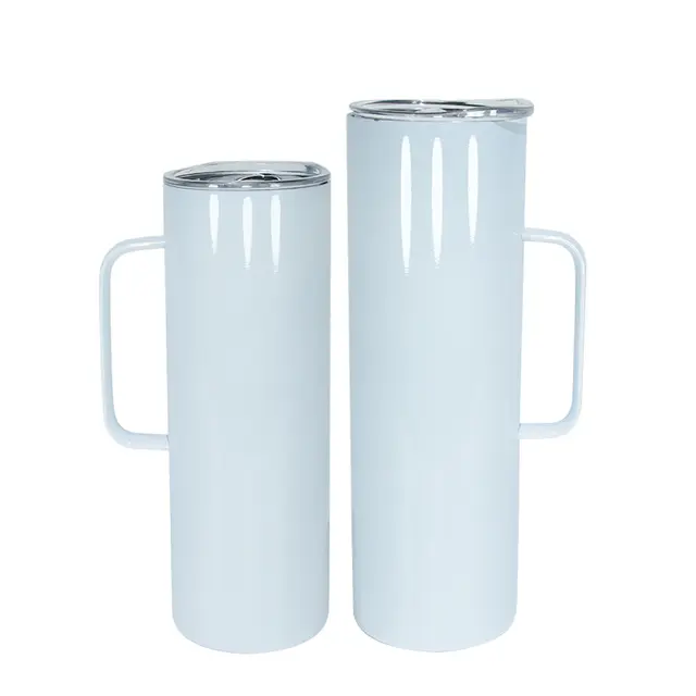 Skinny tumbler w/handle