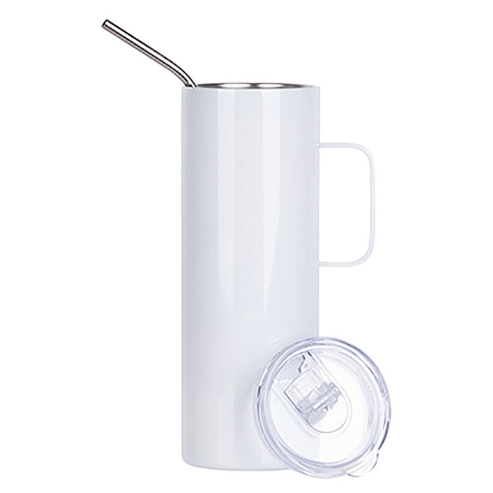 Skinny tumbler w/handle